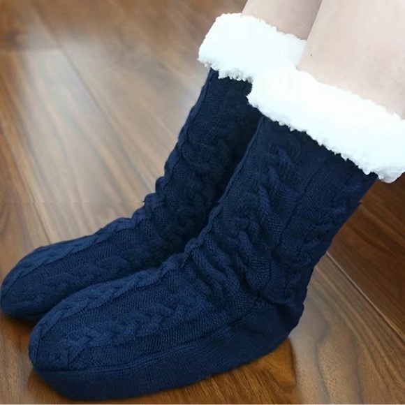 Accessories - 3/$30 Brand New Sherpa Lined Sweater Socks House Slippers